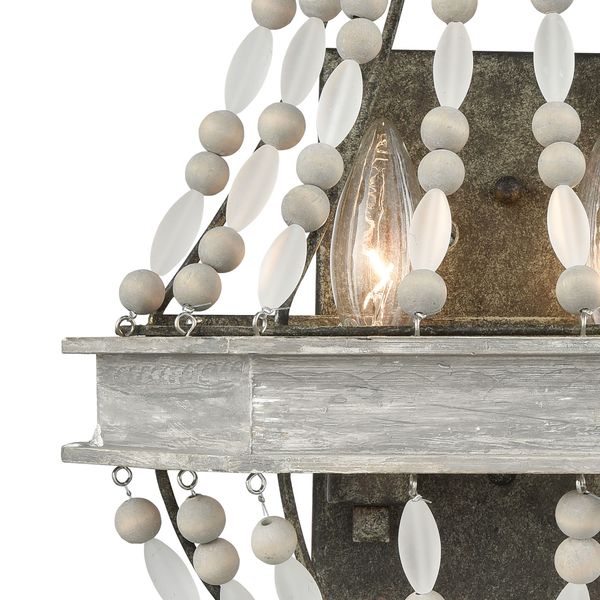 Summerton 16'' High 2-Light Sconce - Washed Gray