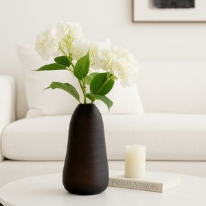 OWENWELL BROWN GLASS VASE 17 (IN) 10