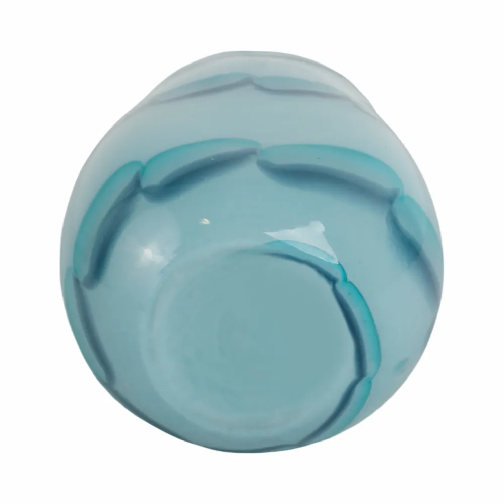 HELENARIDGE BLUE GLASS VASE 9 (IN)
