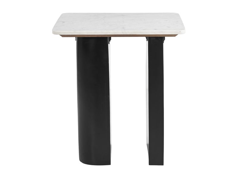 Fiora Side Table White & Black 3