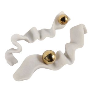 BOLTONMOOR SET OF 2 WHITE WALL SCULPTURES 5 (IN) 3