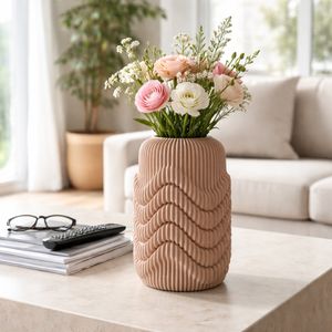 ARLENPORT TAN VASE 15 (IN) 11