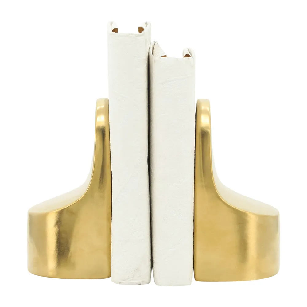 ORRBAY SET OF 2 GOLD BOOKENDS 7 (IN)