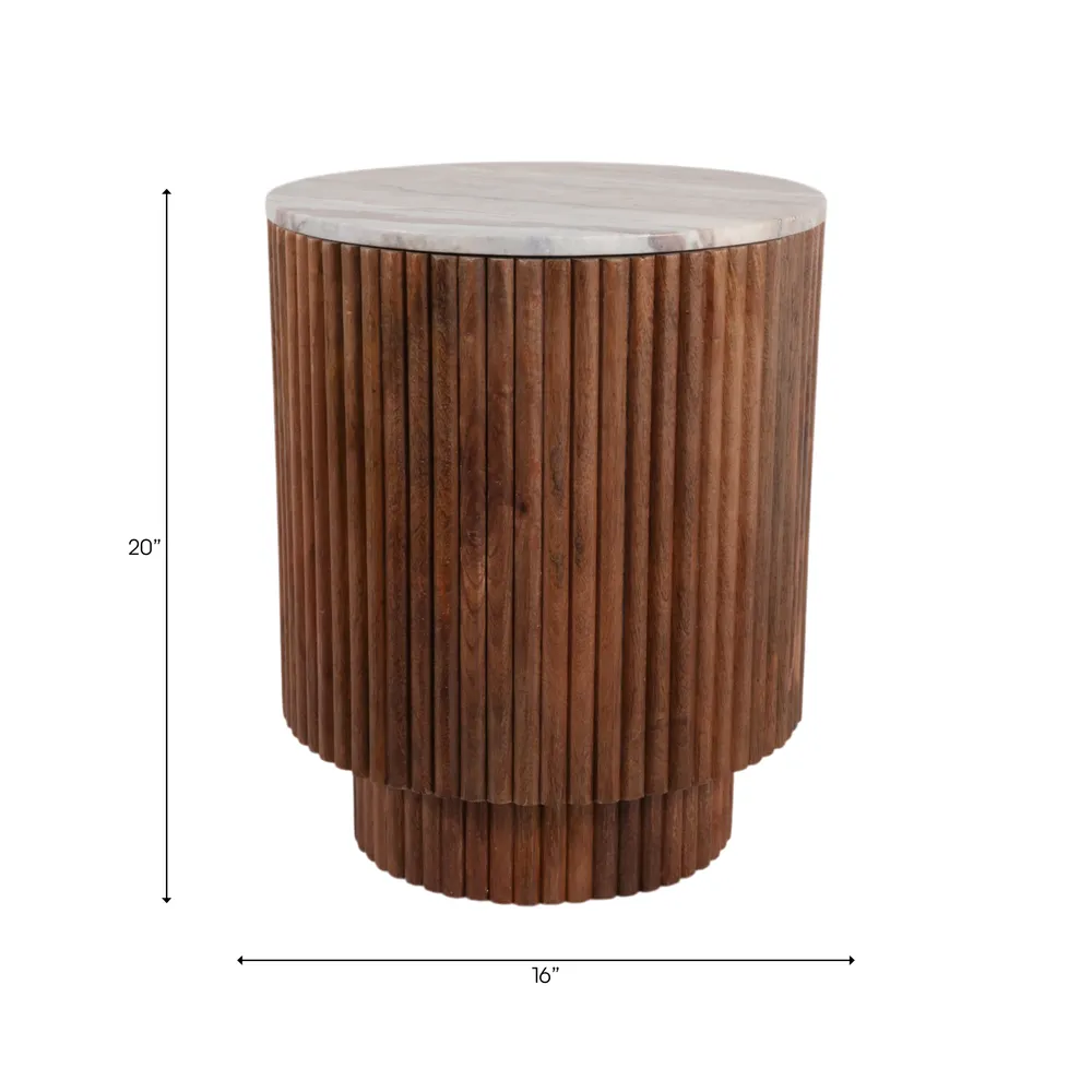 LEXRUN IVORY TABLE 20 (IN)