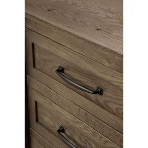 Heritage Oak XL Three Drawer Nightstand 10