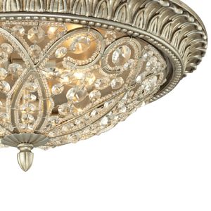 Andalusia 17'' Wide 4-Light Flush Mount - Aged Silver 4