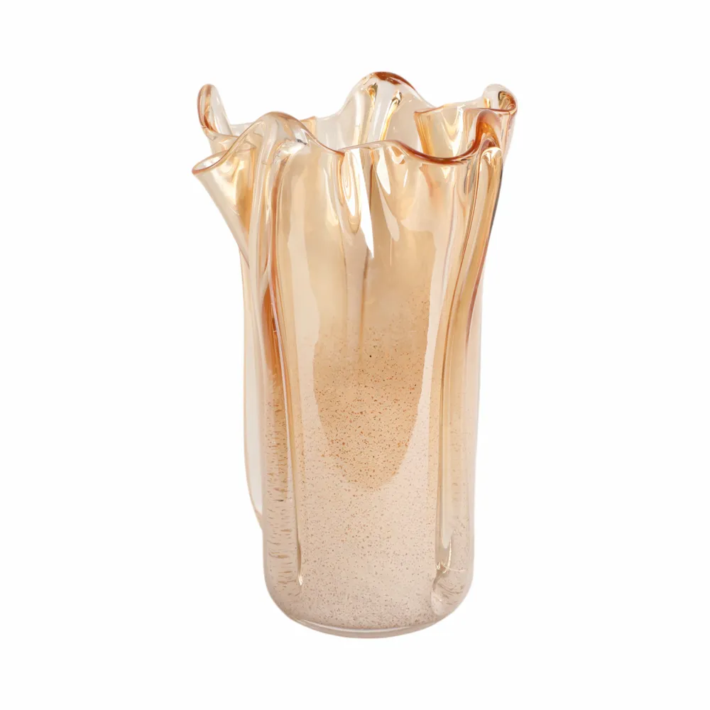 DAXTONROSE TAN GLASS VASE 13 (IN)