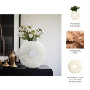 DALEMOOR WHITE VASE 15 (IN) 10