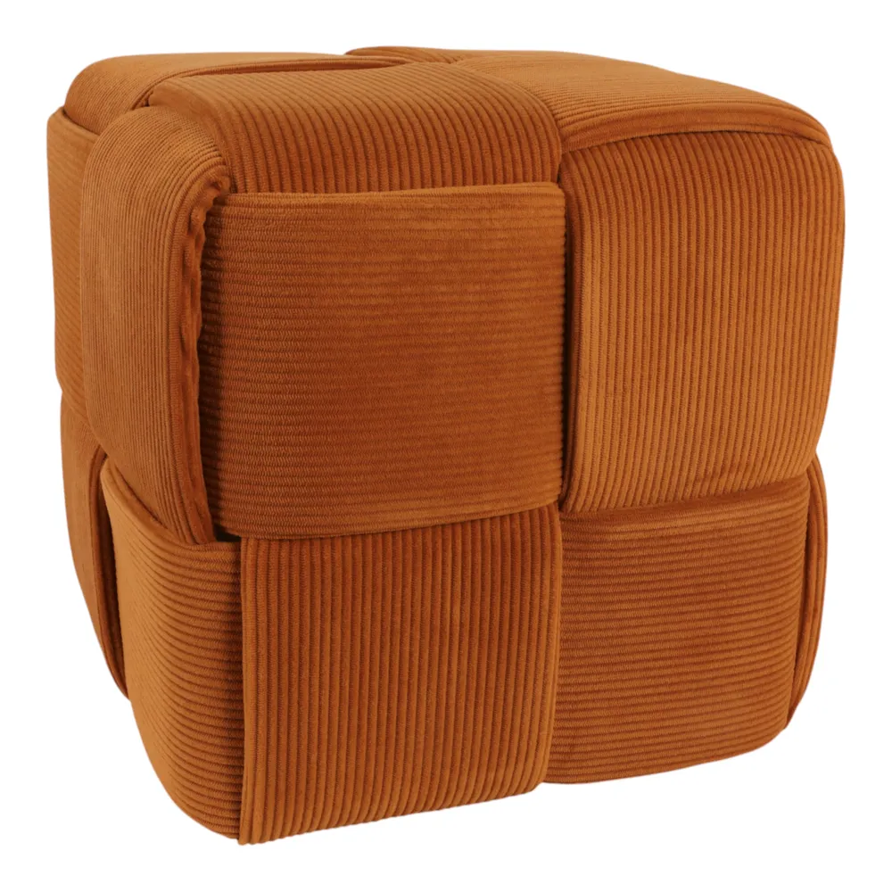 COREYBEACH BROWN OTTOMAN 15 (IN)