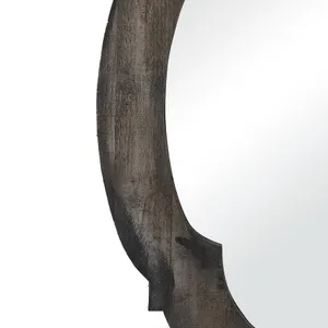 Wood Framed Wall Mirror - Aged Gray 3
