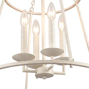 Joanie 17.25'' Wide 4-Light Pendant - Antique White 4