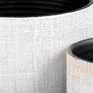 PEARLFIELD SET OF 2 SILVER PLANTER 6 (IN) 5