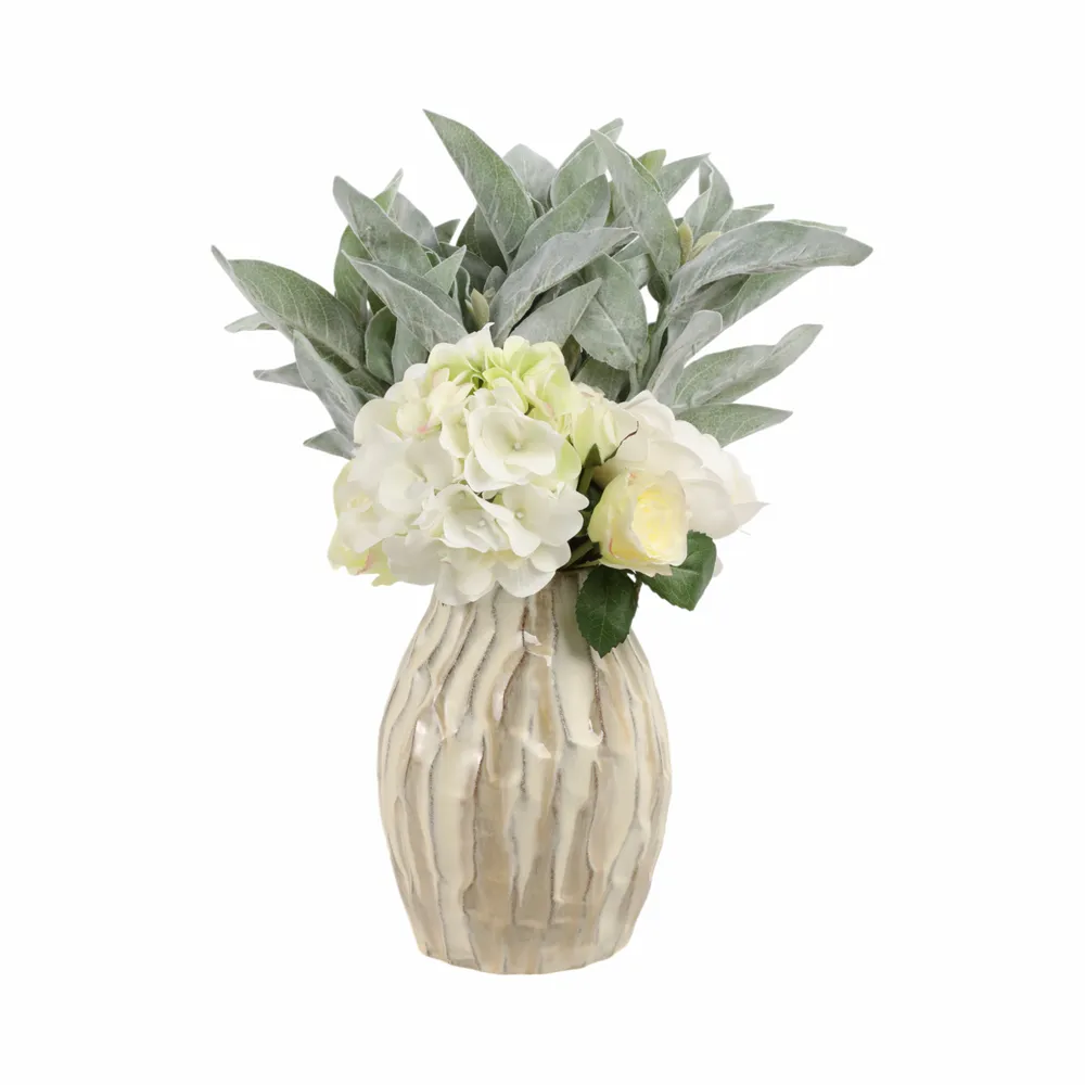 CROSBYLEY CREAM VASE 10 (IN)