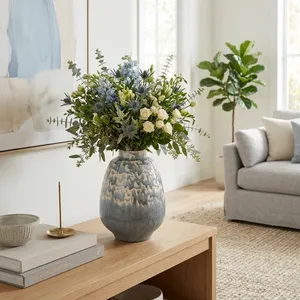 TROY GRAY VASE 14 (IN) 2