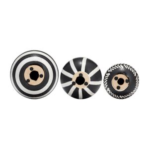 HARDYCROSS SET OF 3 BLACK ORBS 6 (IN) 8