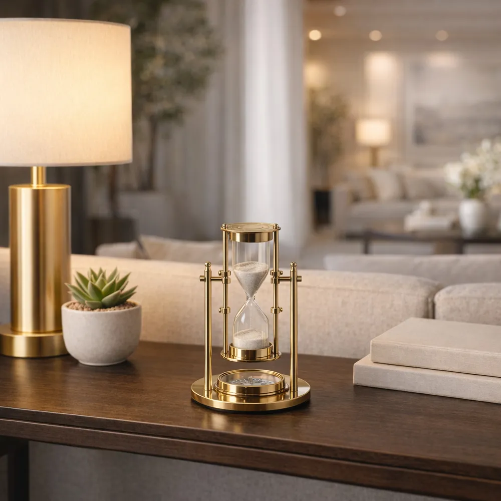 ESSEXHOLM GOLD HOURGLASS 8 (IN)