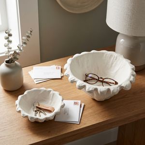 GLASTONRIDGE SET OF 2 IVORY BOWLS 6 (IN) 9