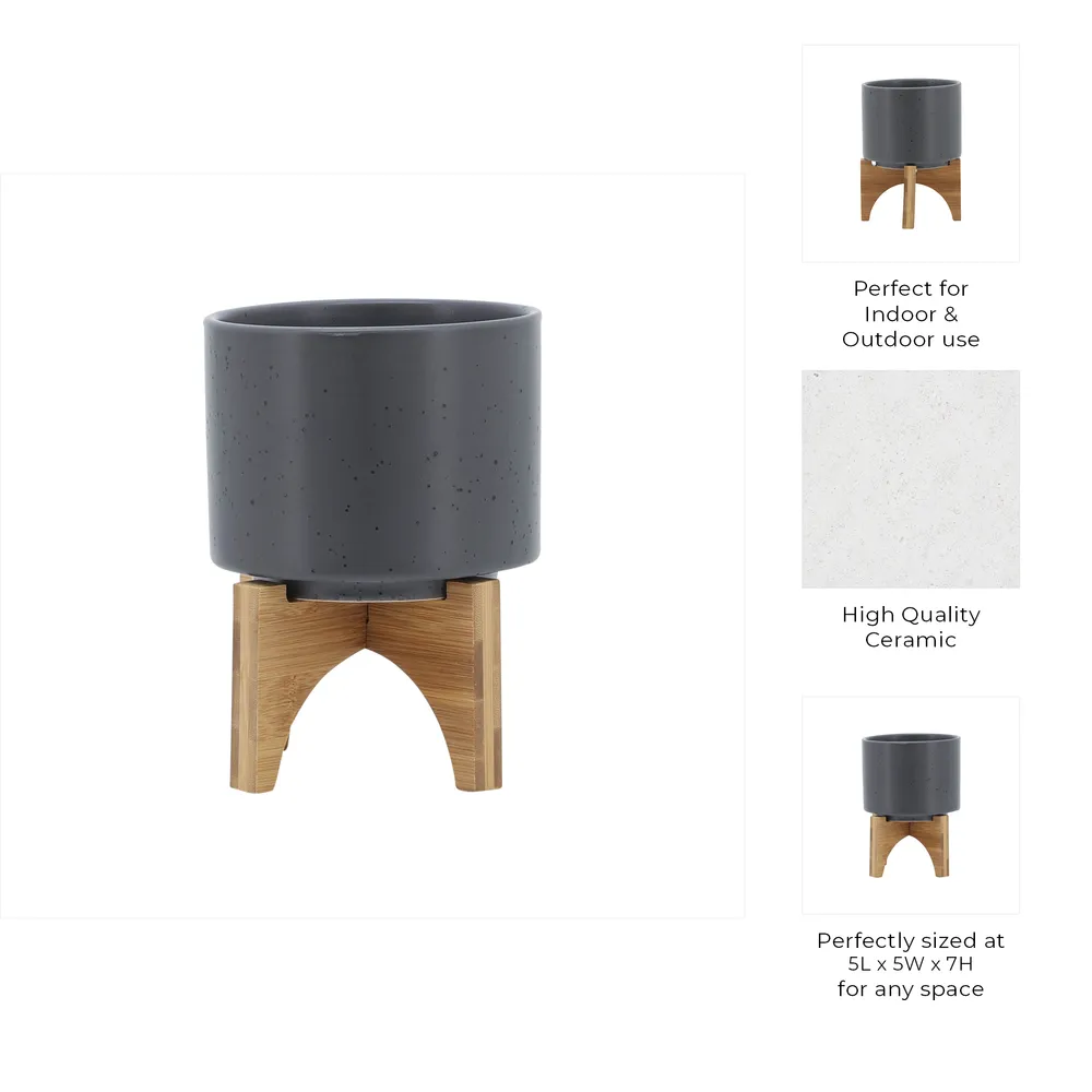 NORMAHAVEN GRAY PLANTER 7 (IN)