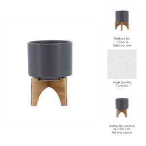 NORMAHAVEN GRAY PLANTER 7 (IN) 11