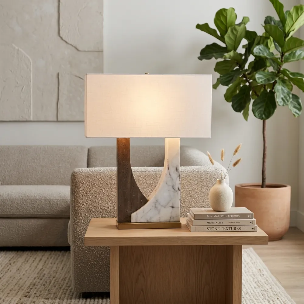 CASEYSTONE WHITE LAMP 23 (IN)
