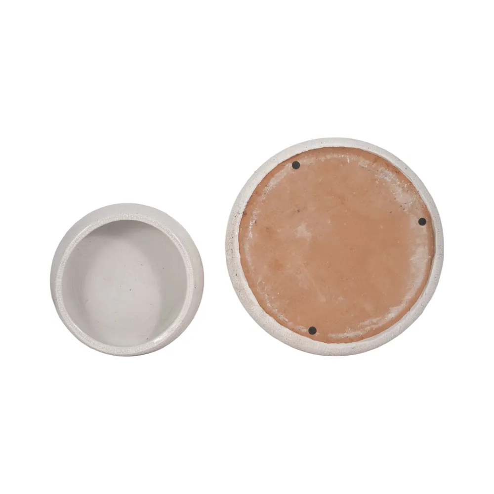 HOLLISHOLM SET OF 2 WHITE BOWLS 4 (IN)