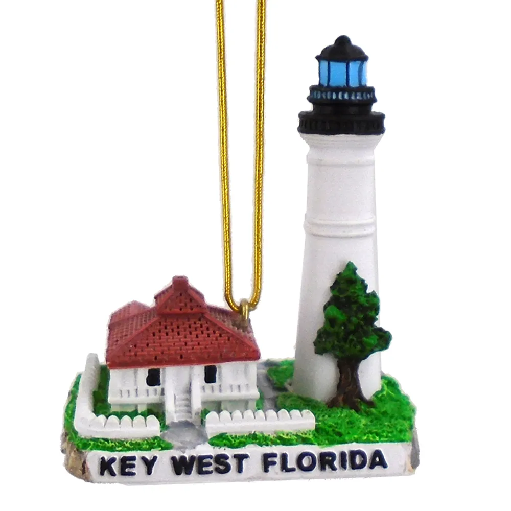 2-1/2" KEY WEST FLORIDA LIGHTHOUSE ORNA