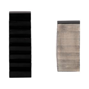 BERGENWIND SET OF 2 BLACK BOOKENDS 6 (IN) 6
