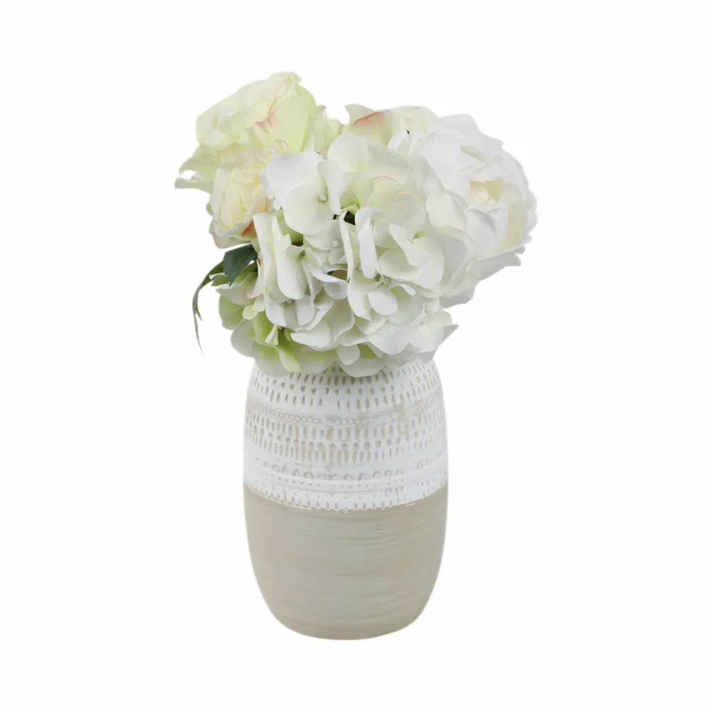 RIPLEYBEACH IVORY VASE 8 (IN)