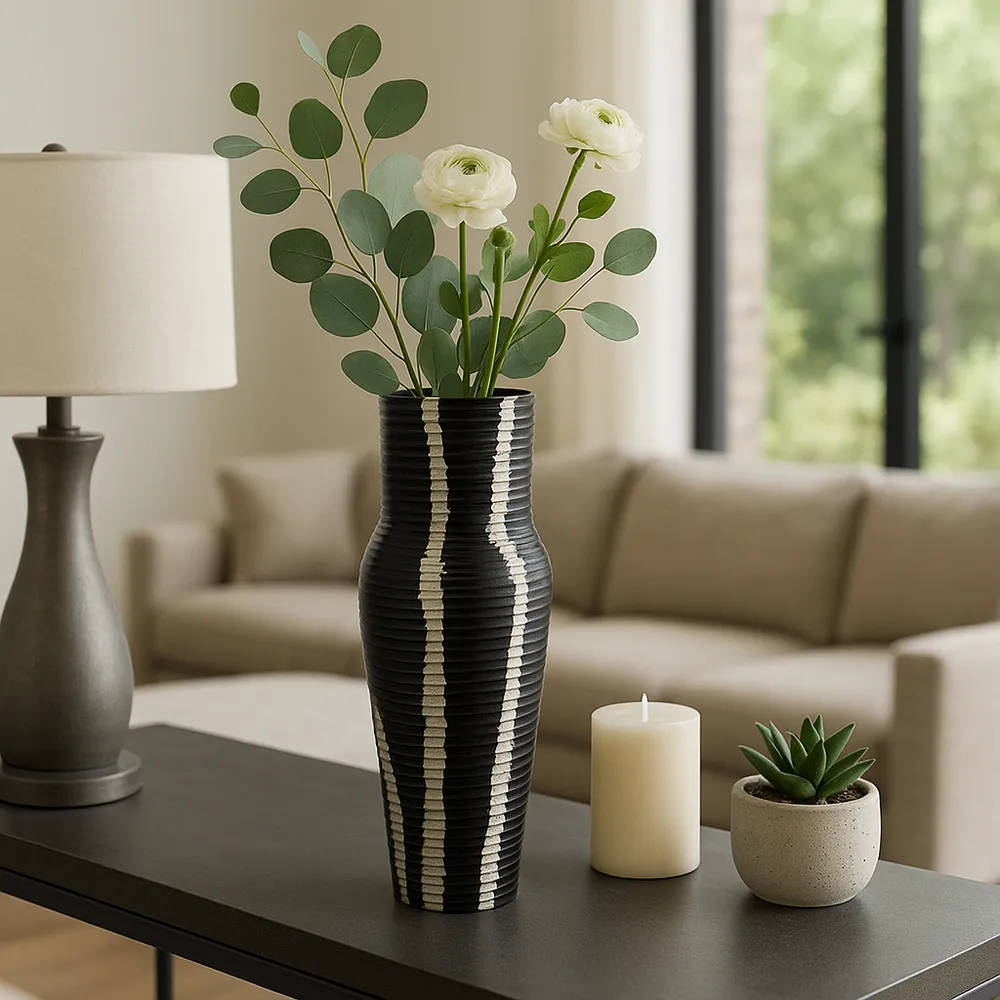 SAGEVALE GRAY VASE 12 (IN)