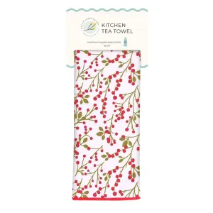 Red Berries Eco Kitchen Tea Towel 6