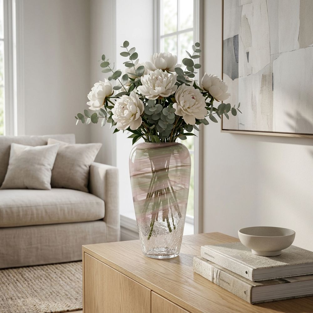 TURNERSTONE CLEAR GLASS VASE 12 (IN)
