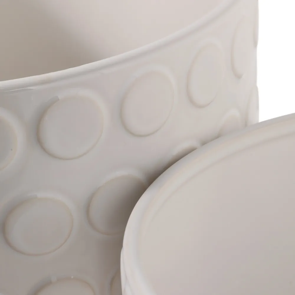 FIONAOAK SET OF 2 IVORY PLANTER 10 (IN)