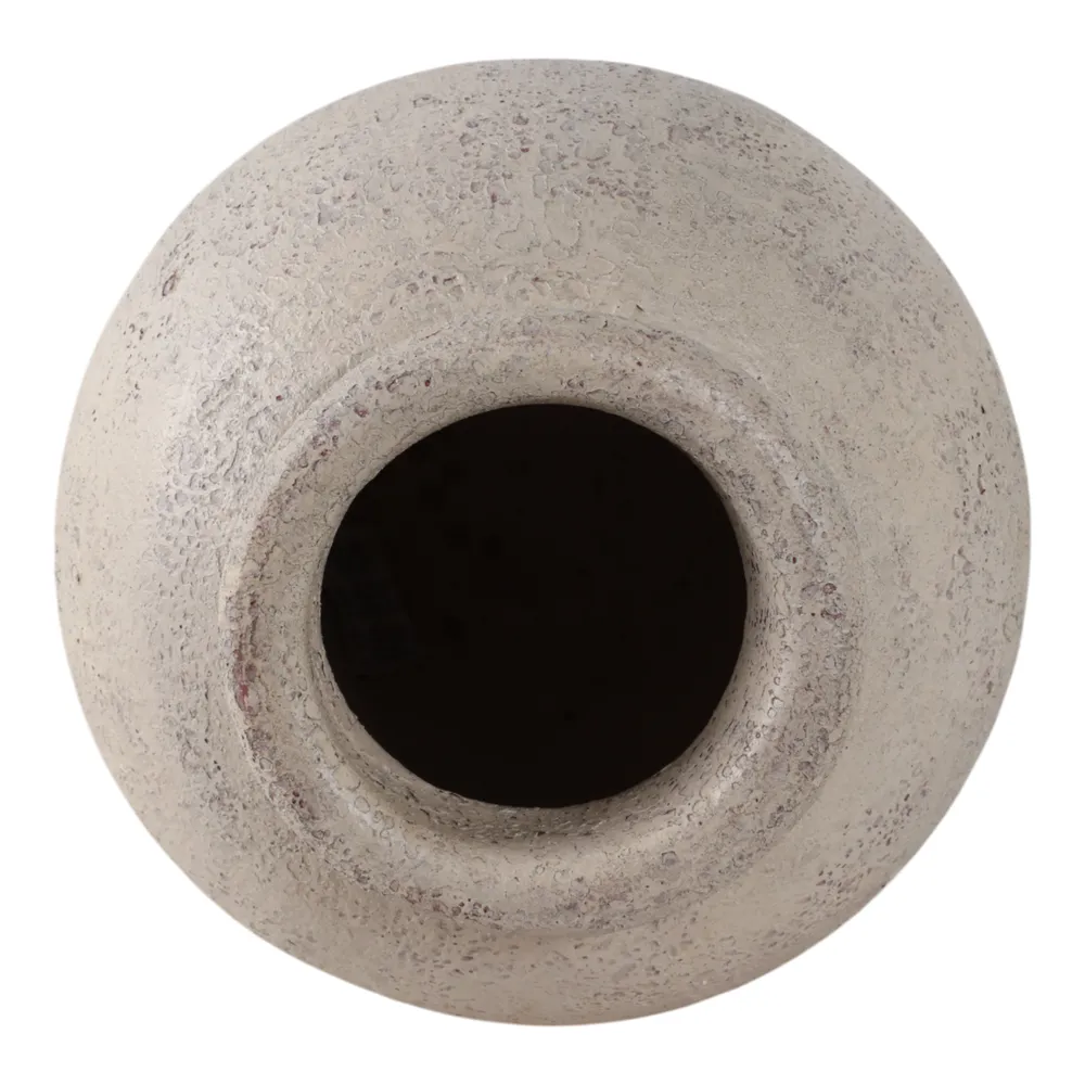 DUNCANRUN WHITE VASE 12 (IN)