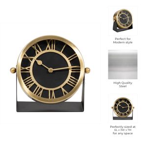 GLASTONLEY BLACK CLOCK 7 (IN) 11