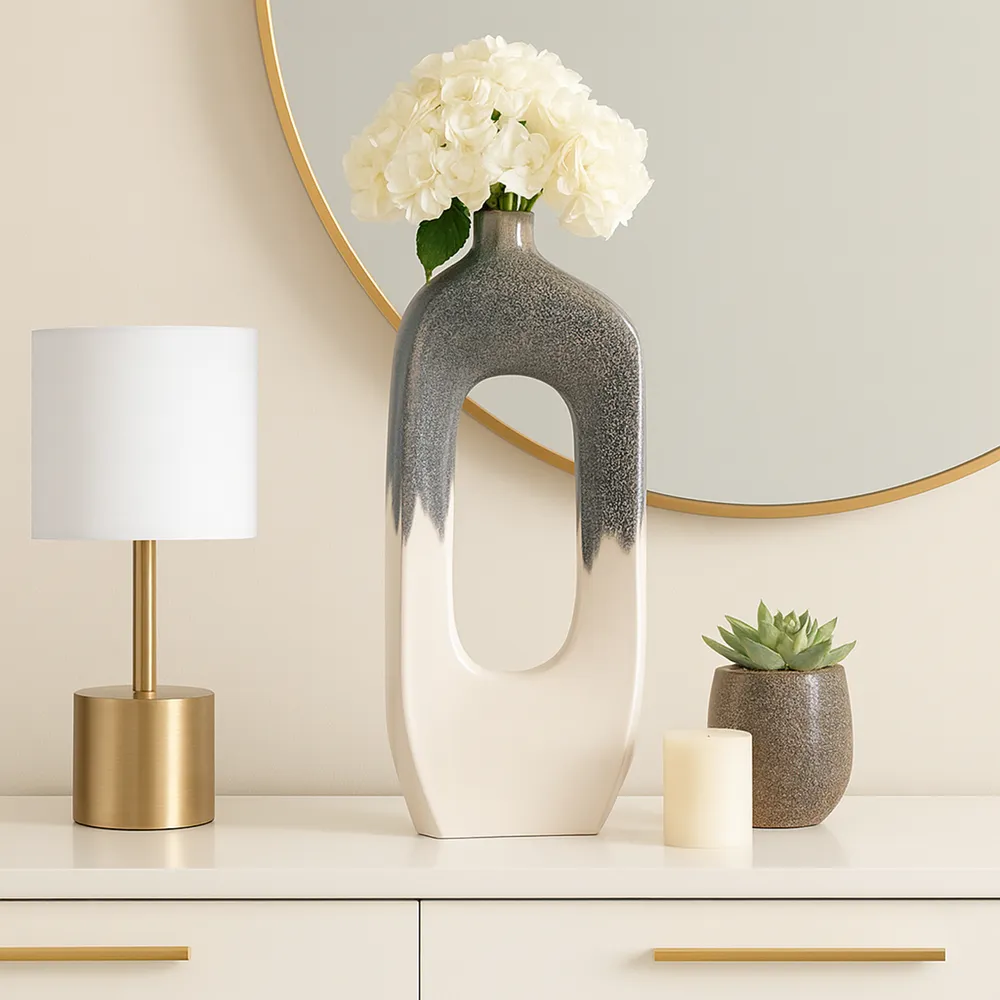 BRICE BLUE VASE 26 (IN)
