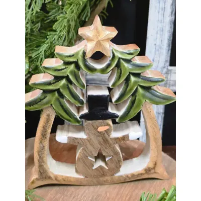 Frosty In the Tree 7x6in