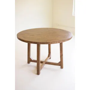 Round Wood Dining Table 3