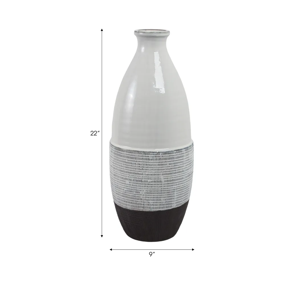 DALEYWICK GRAY VASE 22 (IN)