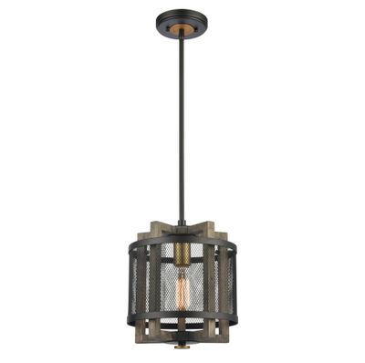 Woodbridge 10″ Wide 1-Light Mini Pendant - Matte Black