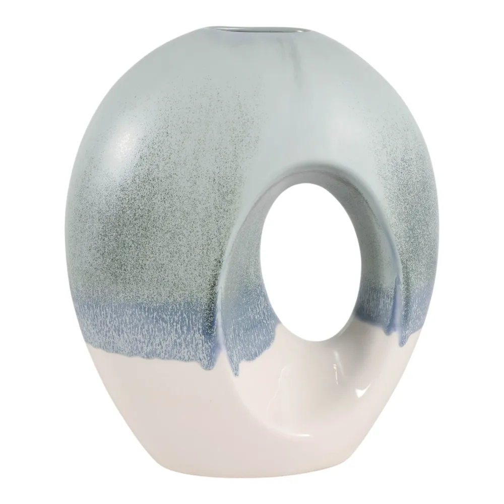 CHLOEOAK BLUE VASE 14 (IN)