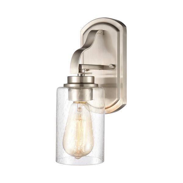 Market Square 12'' High 1-Light Vanity Light - Brushed Nickel