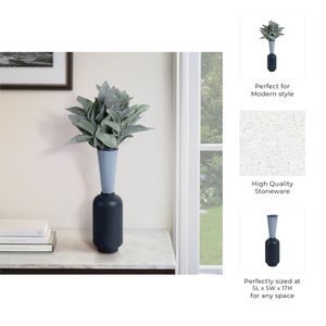BRAXTONCLIFF BLUE VASE 17 (IN) 10