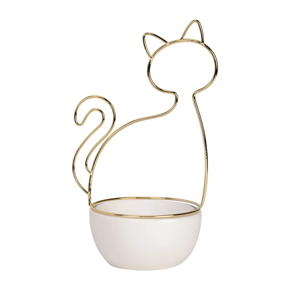 COVETON WHITE TRINKET TRAY 10 (IN)