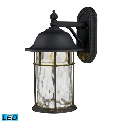 Lapuente 14″ High 1-Light Outdoor Sconce - Matte Black