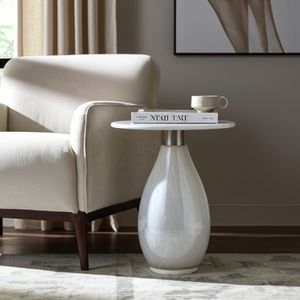 ENOCHHAM WHITE TABLE 22 (IN) 12