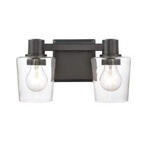 Celia 12'' Wide 2-Light Vanity Light - Matte Black 1