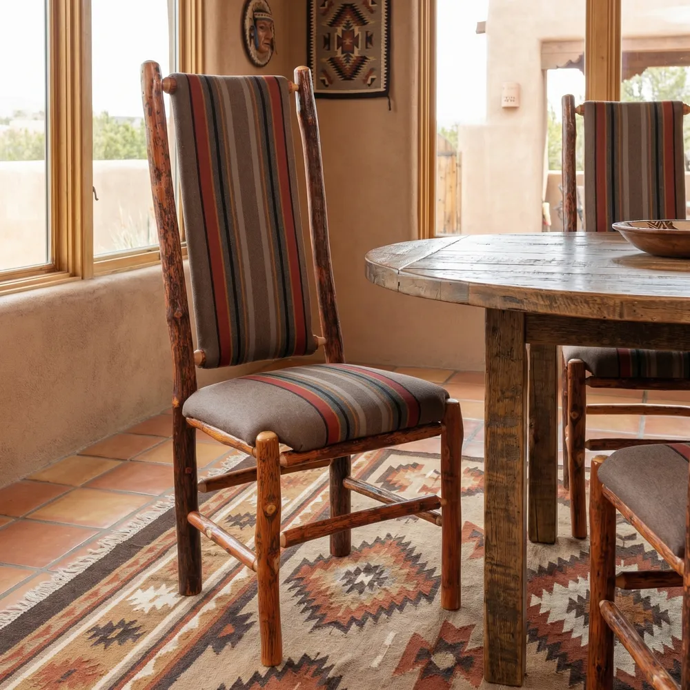 Hickory High Back Upholstered Back Side Chair - 
Customer's Own Material