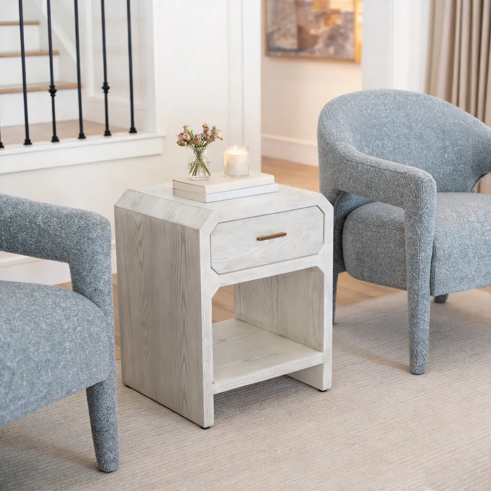 Yume Side Table Oak White
