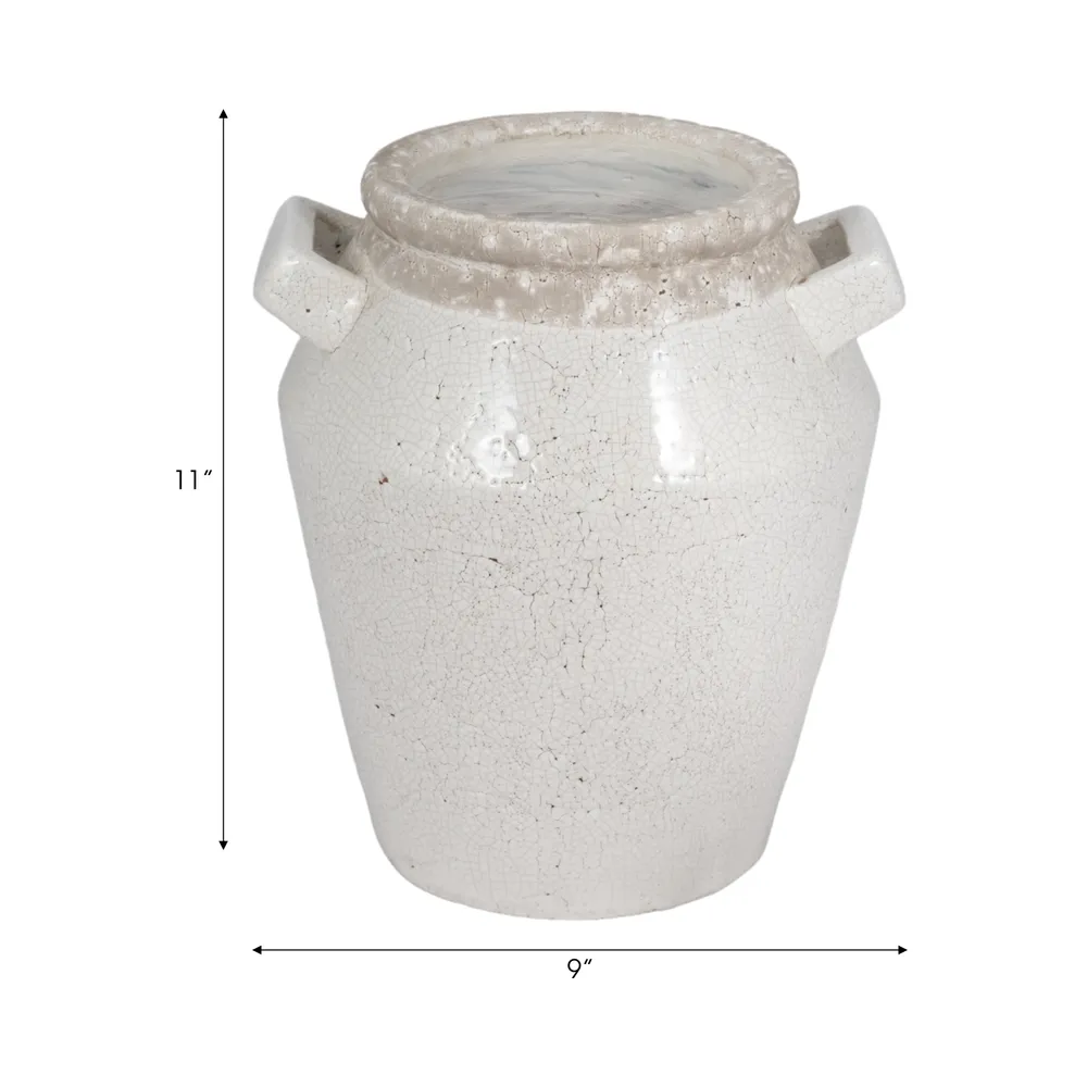 CLYDELAND GRAY VASE 11 (IN)