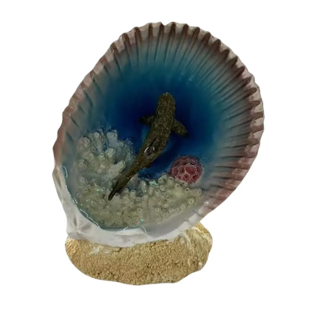 3" SHARK IN SHELL FIGURINE